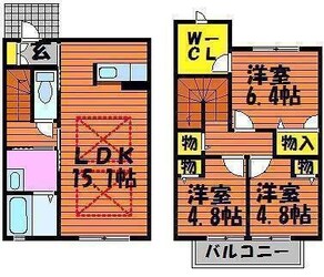 やまぼうし　弐番館の物件間取画像